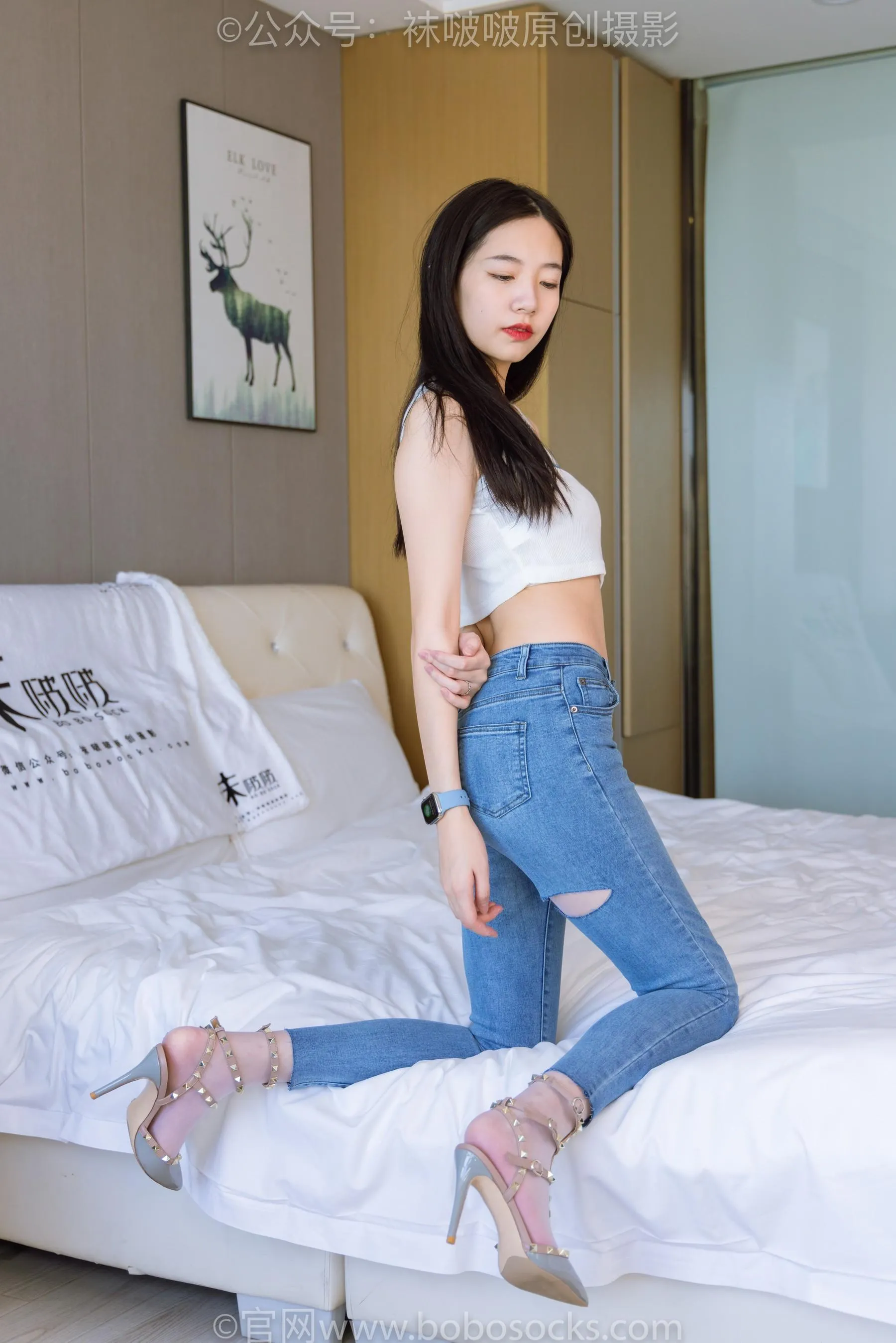 [BoBoSocks袜啵啵]NO.201 小甜豆-高跟鞋、白丝 [87P]插图9